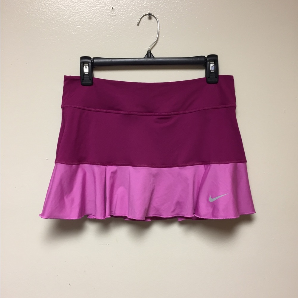 Nike Dri-Fit Pink Pleated Mini Skort, Medium